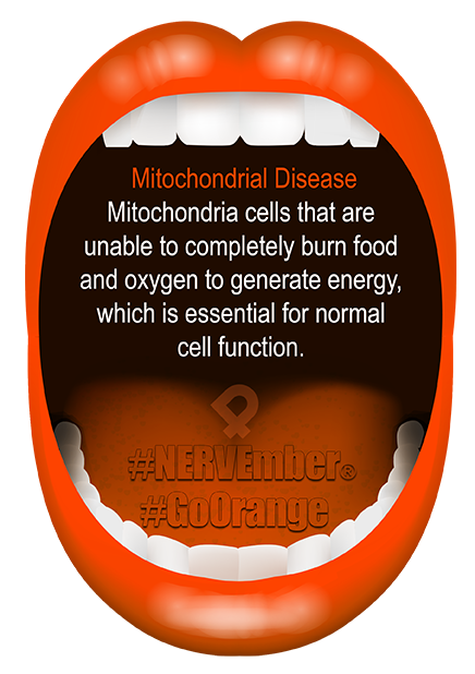 Mitochondrial Disease NERVEmber GoOrange iPain