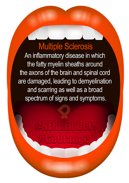 Multiple Sclerosis nervember go orange ipain